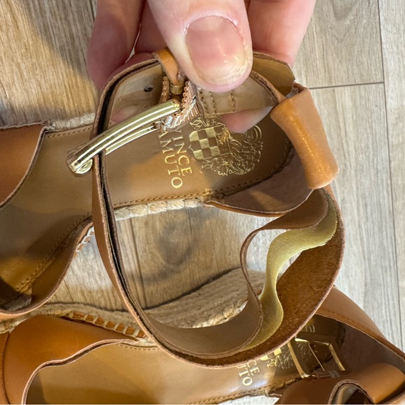 Vince Camuto Women's Tan Wedge Espadrille Sandals Never Worn 7.5 - Picture 7 of 7